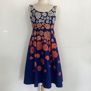 Anthropologie Meadow Rue Sleeveless Floral Embroidered “Hart Of Dixie “ Dress 0